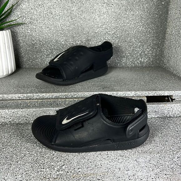 Nike Sunray Protect 2 Slip On Sandals Shoes Velcro Toddler Size 10 - Picture 3 of 8